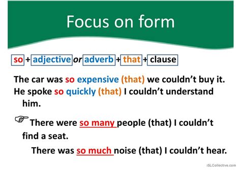 Result Clauses English Grammar .